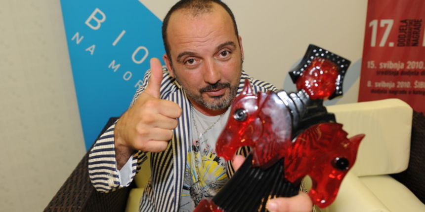 Biograd na moru, 150510
Cetvrta i posljednja vecer Porina u Biogradu na moru. 
Na slici: Toni Cetinski
Foto: Andrija Lucic / CROPIX