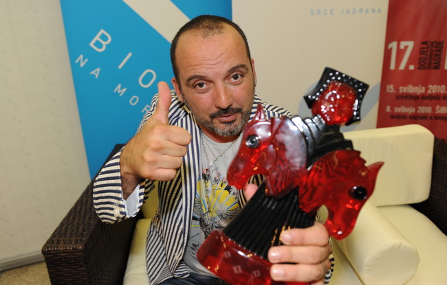 Biograd na moru, 150510
Cetvrta i posljednja vecer Porina u Biogradu na moru. 
Na slici: Toni Cetinski
Foto: Andrija Lucic / CROPIX