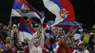 Malmo, 190111.
Malmo Arena, 22. svjetsko rukometno prvenstvo, utakmica izmedju Hrvatske i Srbije.
Na fotografiji: navijaci.
Foto: Ante Cizmic / CROPIX Malmo, 190111.
Malmo Arena, 22. svjetsko rukometno prvenstvo, utakmica izmedju Hrvatske i Srbije.
Na fotografiji: navijaci.
Foto: Ante Cizmic / CROPIX