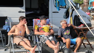 Vir: Slobodan trening na plaži Jadro pred utrke Alpe Adria Jest Ski Toura. Foto: Kažimir Škrbić/Virski list