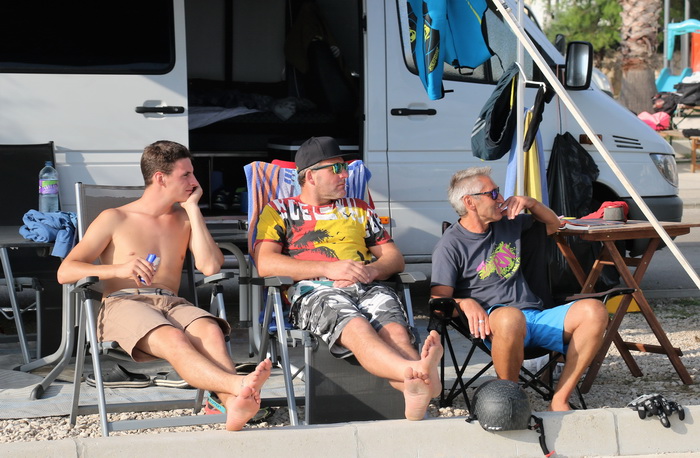 Vir: Slobodan trening na plaži Jadro pred utrke Alpe Adria Jest Ski Toura. Foto: Kažimir Škrbić/Virski list