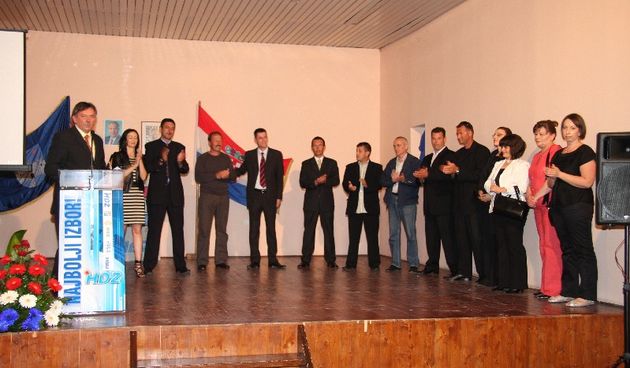 Predizborni skup HDZ-a u Ninu