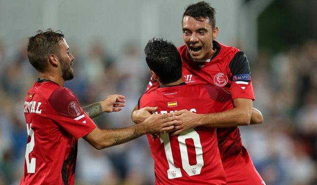 02.10.2014., stadion Kantrida, Rijeka – UEFA Europska liga, skupina G, 02. kolo, HNK Rijeka – Sevilla FC. Iago Aspas. Photo: Igor Kralj/PIXSELL