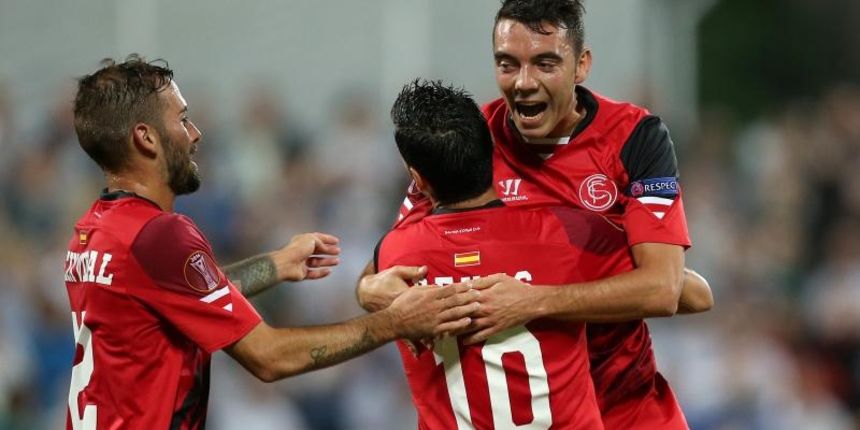 02.10.2014., stadion Kantrida, Rijeka – UEFA Europska liga, skupina G, 02. kolo, HNK Rijeka – Sevilla FC. Iago Aspas. Photo: Igor Kralj/PIXSELL