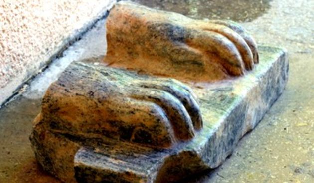 U Izraelu nađeni ostaci egipatske sfinge,  Photo: Courtesy of archaeologists Amnon Ben-Tor and Sharo