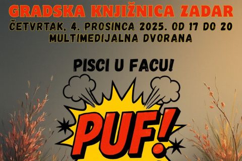 Novi festival u Zadru: PUF! kao najležernije zimsko druženje s piscima