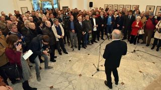 U Gradskoj loži otvorena izložba fotografija posvećena “zlatnoj kopački” – Josipu Skoblaru. Foto: Dino Stann/PIXSELL