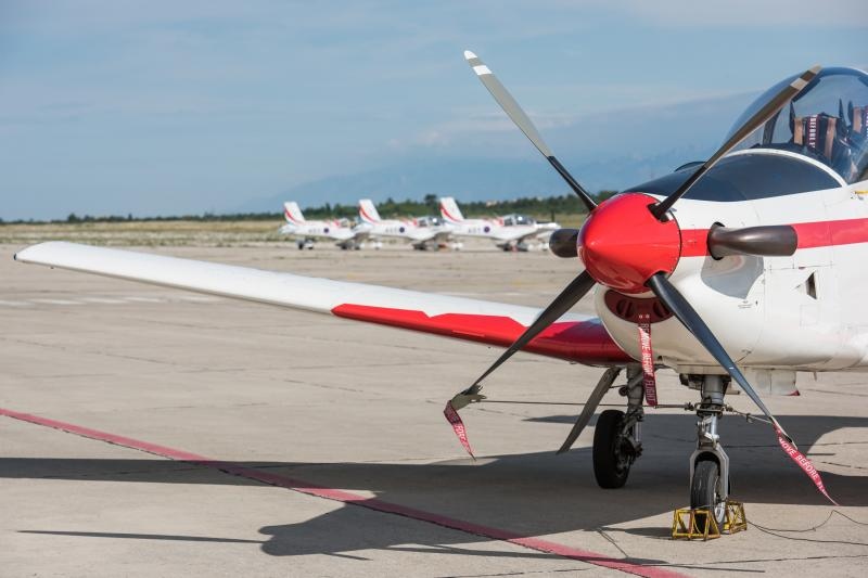 Akro skupina “Krila oluje” u novom sastavu predstavila novi letački program, Foto: Dino Stanin/PIXSELL