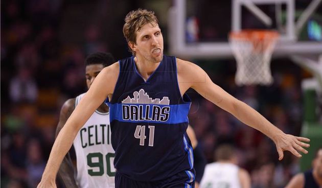 Dirk Nowitzki, Dallas Mavericks. Foto. Hina