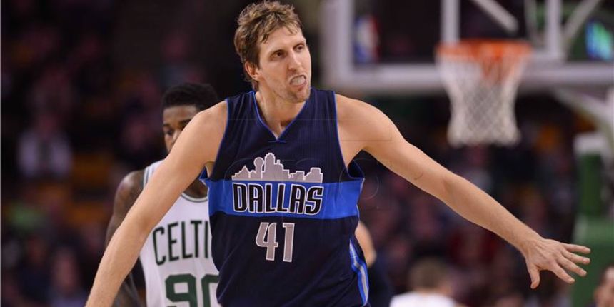 Dirk Nowitzki, Dallas Mavericks. Foto. Hina
