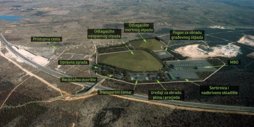 Centar za gospodarenje otpadom Zadarske županije, CGO Biljane Donje. Foto: Eko Centar za gospodarenje otpadom Zadarske županije, CGO Biljane Donje. Foto: Eko