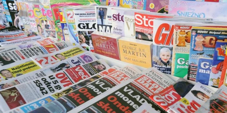 Novine na kiosku. Photo: Hrvoje Jelavic/PIXSELL