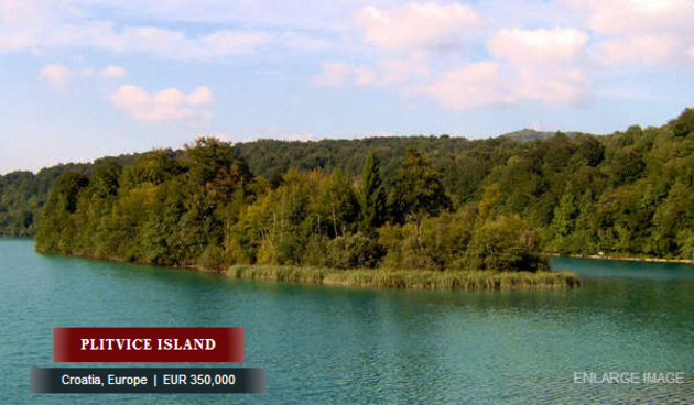 Prodaje se otok u sklopu NP Plitvička jezera