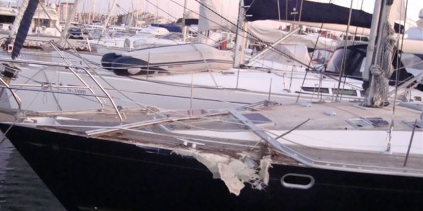 Sudar jahti u Pašmanskom kanalu Sudar jahti u Pašmanskom kanalu