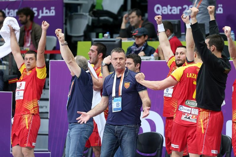 Doha, Katar – 24. svjetsko rukometno prvenstvo, 4. kolo, grupa B, Makedonija- Hrvatska. Photo: Goran Stanzl/PIXSELL