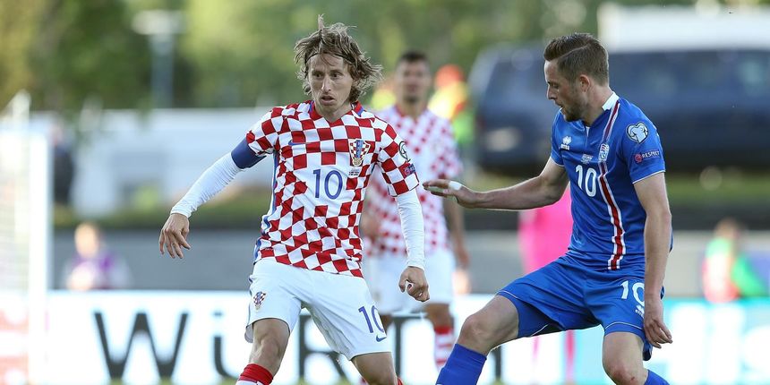 Luka Modric, Gylfi Sigurdsson Luka Modric, Gylfi Sigurdsson