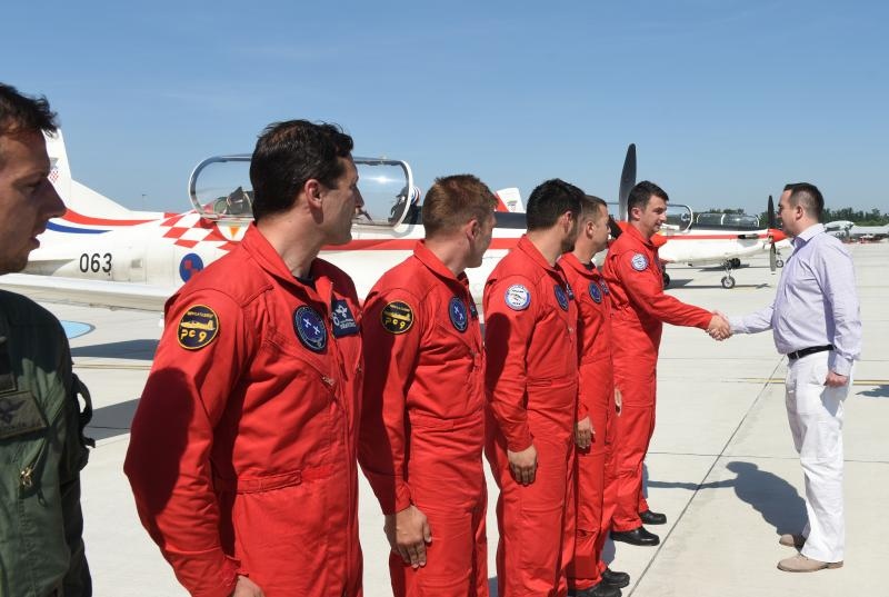 Krila Oluje se vratili u Hrvatsku nakon osvojene nagrade na vojnom aeromitingu RIAT. Photo: Davor VišnjićPIXSELL Krila Oluje se vratili u Hrvatsku nakon osvojene nagrade na vojnom aeromitingu RIAT. Photo: Davor VišnjićPIXSELL