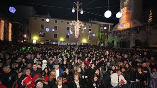 Doček Nove 2009. na Narodnom trgu (foto: Marin Gospić)
