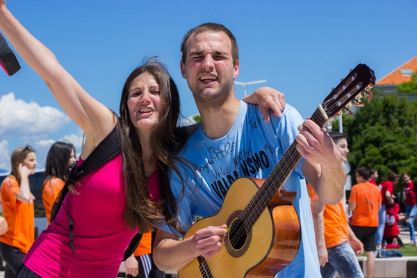 Ludijada maturanata na zadarskoj rivi 17. svibnja 2016. Foto: Bojan Bogdanić