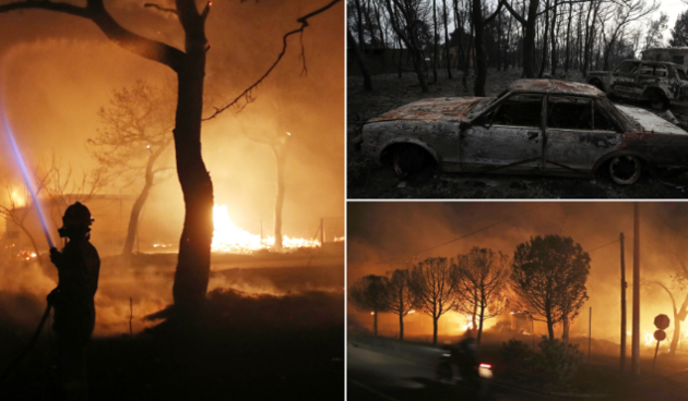 Šumski požari zapadno od Atene