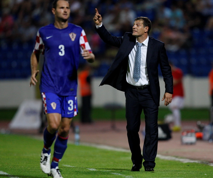 Bratislava, Slovacka, 110810.
Stadion Pasienky.
Medjunarodna  prijateljska nogometna utakmica 
Slovacka – Hrvatska.
Na fotografiji: Salven Bilci.
Foto: Ronald Gorsic / CROPIX
