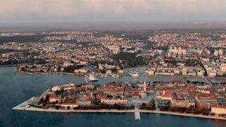 Zadar iz zraka, zračna panorama