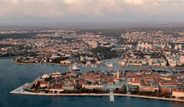 Zadar iz zraka, zračna panorama
