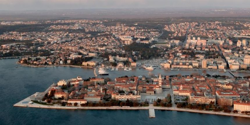 Zadar iz zraka, zračna panorama Zadar iz zraka, zračna panorama