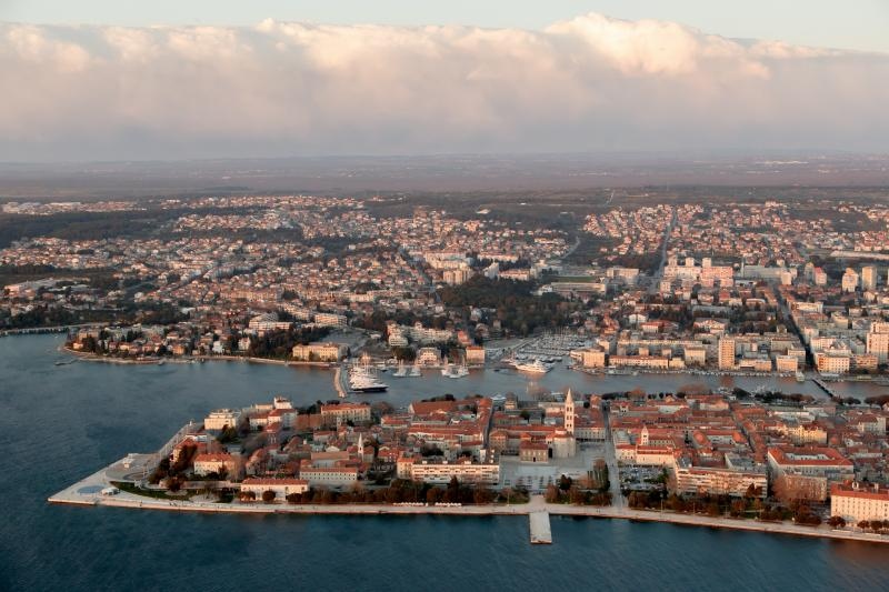 Zadar iz zraka, zračna panorama