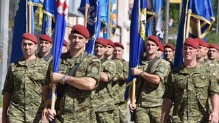 Knin: Generalna proba mimohoda uoči sutrašnje proslave 21. obljetnice VRA Oluja Knin: Generalna proba mimohoda uoči sutrašnje proslave 21. obljetnice VRA Oluja