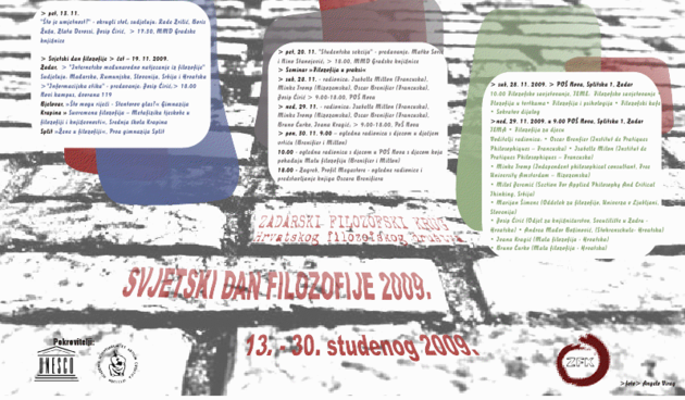 7. Svjetski dan filozofije u Zadru