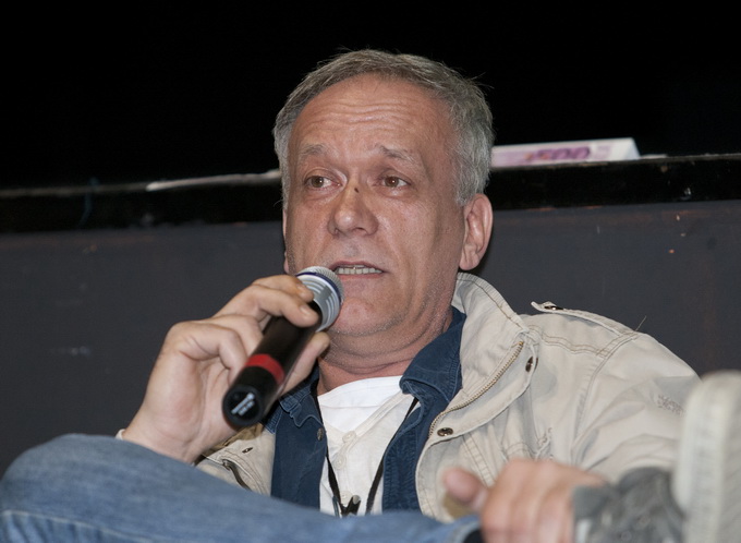 Split, 190313.
MKC Split. 
Poceo je sedmi Pricigin, splitski festival pricanja prica. 
Dodjela cetvrte PriceSTI,  nagrade za najbolju javnu pricu 2012. godine.
Na fotografiji: Edi Matic.
Foto: Vojko Basic / CROPIX