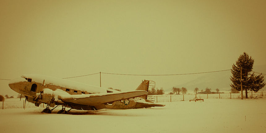 Priča zaboravljenog aviona u Otočcu, foto: Leo Banic