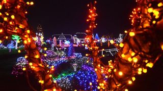 Božićna priča obitelji Salaj s rekordnih 1,88 milijuna lampica. Foto: Damir Špehar/PIXSELL