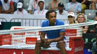 Polufinale Davis Cupa, Hrvatska – Francuska, 2. meč, Marin Čilić – Lucas Pouille. Photo: Hrvoje Jelavić/PIXSELL Polufinale Davis Cupa, Hrvatska – Francuska, 2. meč, Marin Čilić – Lucas Pouille. Photo: Hrvoje Jelavić/PIXSELL
