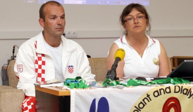 Konferencija za medije transplantiranih i dijaliziranih osoba. Vanja Hacek, Tanja Watz.