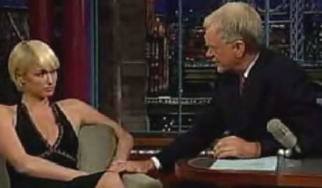 paris hilton i david letterman