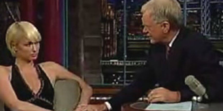 paris hilton i david letterman