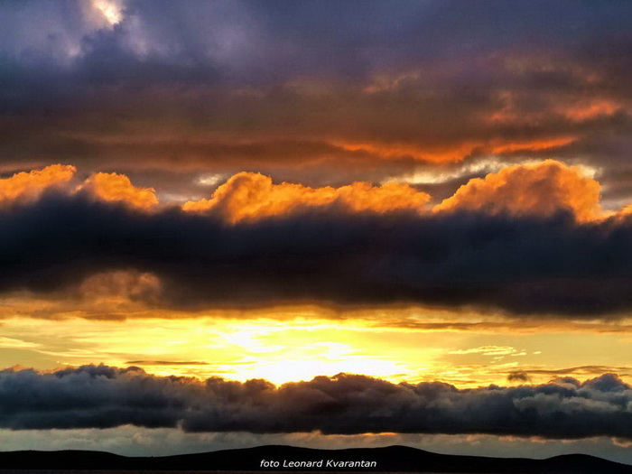 Plameni zalazak na Punta Skali, foto: L. Kvarantan