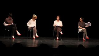 Kazalište KNAP i Umjetnička organizacija Kravice, predstava “Glumice&to”; foto Iva Perinčić Kazalište KNAP i Umjetnička organizacija Kravice, predstava “Glumice&to”; foto Iva Perinčić