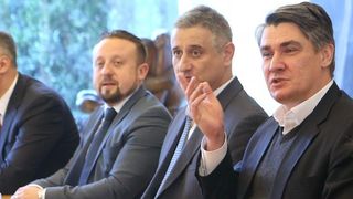 Predsjednica RH primila predstavnike Domoljubne koalicije i Hrvatska raste na konzultacije. Foto: Goran Stanzl/PIXSELL