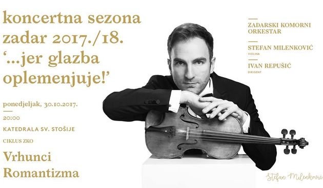 Stefan Milenković nastupit će sa Zadarskim komornim orkestrom