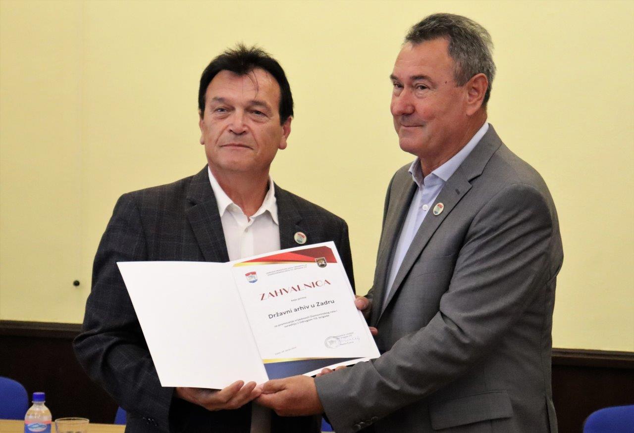 Primanjem u Domu županije uz dodjelu prigodnih zahvalnica svečano je obilježena 32. godišnjica osnutka i borbenog djelovanja 112. brigade Hrvatske vojske.