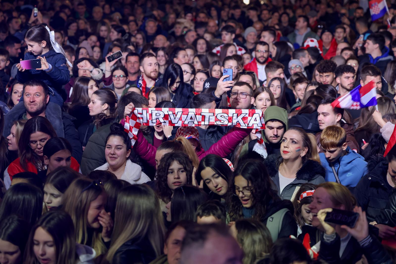 Doček rukometaša u Zadru Doček rukometaša u Zadru