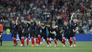 Niznji Novgorod, Rusija – Svjetsko nogometno prvenstvo 2018., osmina finala, Hrvatska – Danska 4-3 (1-1, 1-1).