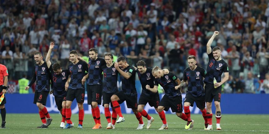 Niznji Novgorod, Rusija – Svjetsko nogometno prvenstvo 2018., osmina finala, Hrvatska – Danska 4-3 (1-1, 1-1).