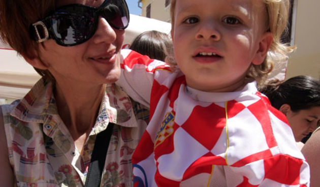 Hrvatska rukometna reprezentacija na Narodnom trgu (foto: Marin Gospić)