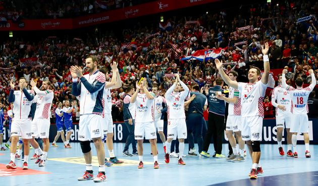 Hrvatska rukometna reprezentacija- pozdrav u Spaladium Areni