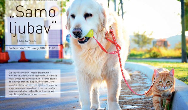 Najava – humanitarna akcija “Samo ljubav” za pomoć Udruzi za zaštitu životinja Zadar