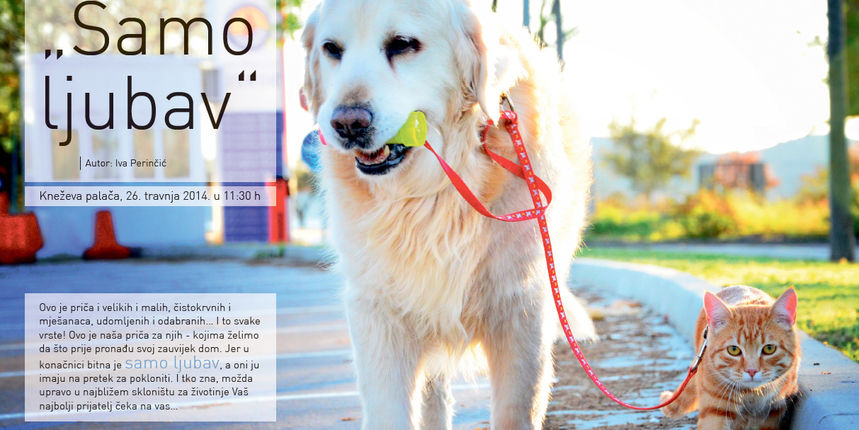 Najava – humanitarna akcija “Samo ljubav” za pomoć Udruzi za zaštitu životinja Zadar